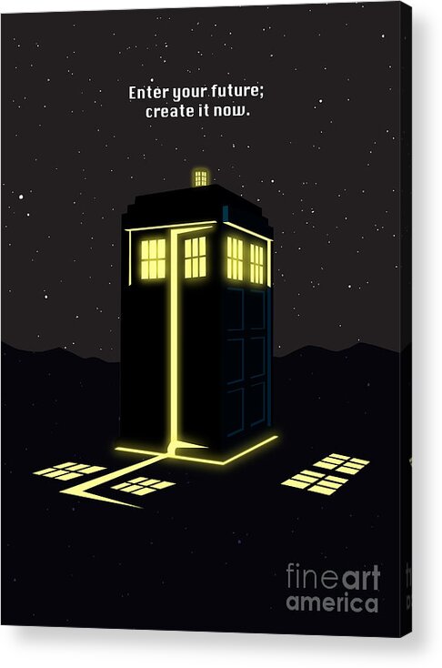 Dr Who Acrylic Print featuring the painting Print #2 by Sassan Filsoof