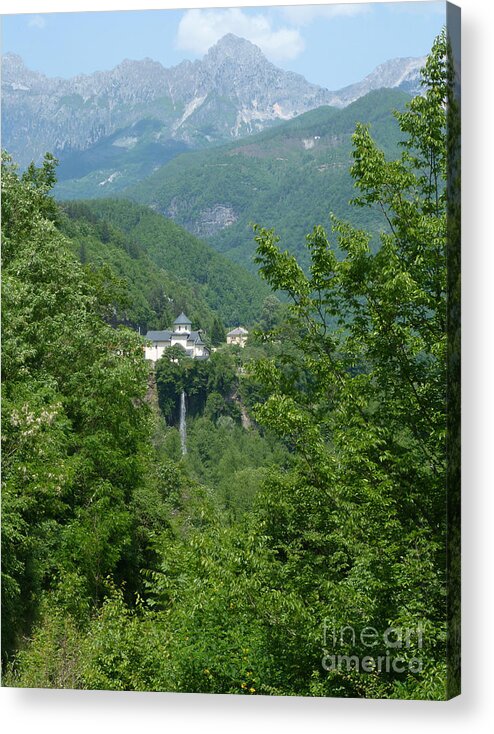 Moraca Monastery Acrylic Print featuring the photograph Moraca Monastery - Montenegro by Phil Banks