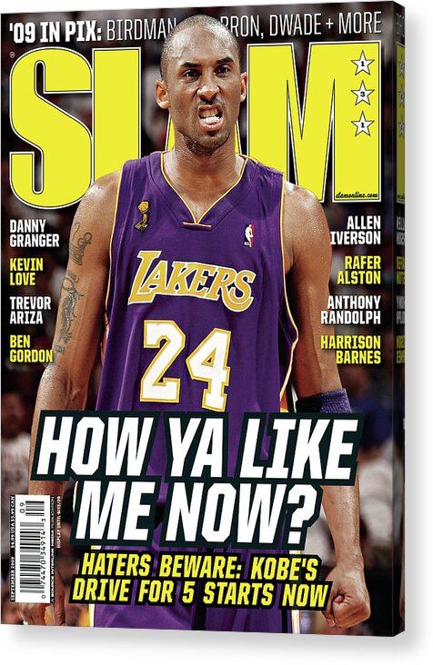 Kobe Bryant Acrylic Print featuring the photograph How Ya Like Me Now? SLAM Cover by Getty Images