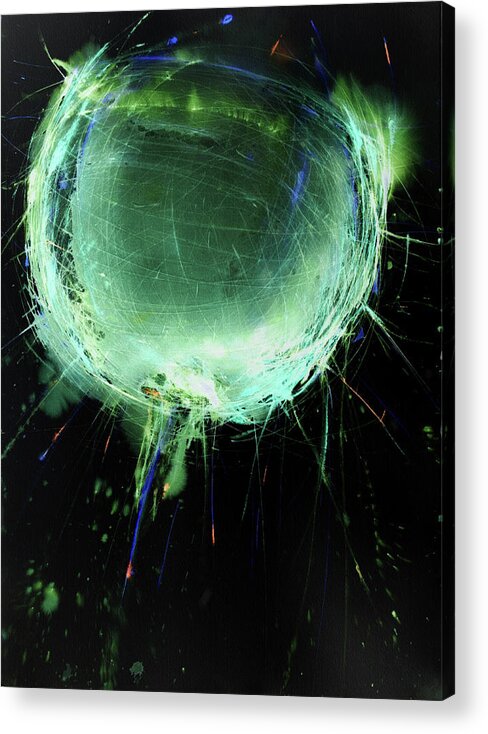  Acrylic Print featuring the painting 'Web Xoven'-inversion-1 by Petra Rau