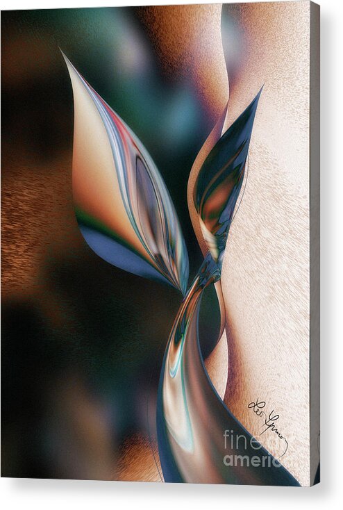 Couple Acrylic Print featuring the digital art When We Dance by Leo Symon