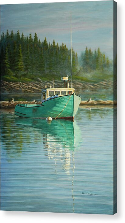 Marine Art Acrylic Print featuring the painting Stella Lee by Bruce Dumas