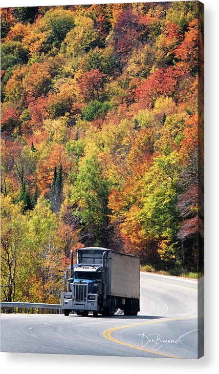 New England Acrylic Print featuring the photograph Trucking Though Pinkham Notch 3709 by Dan Beauvais