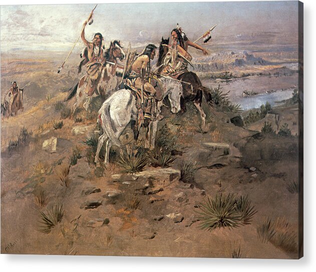 Indians Discovering Lewis and Clark, 1896 Giclee Print by 