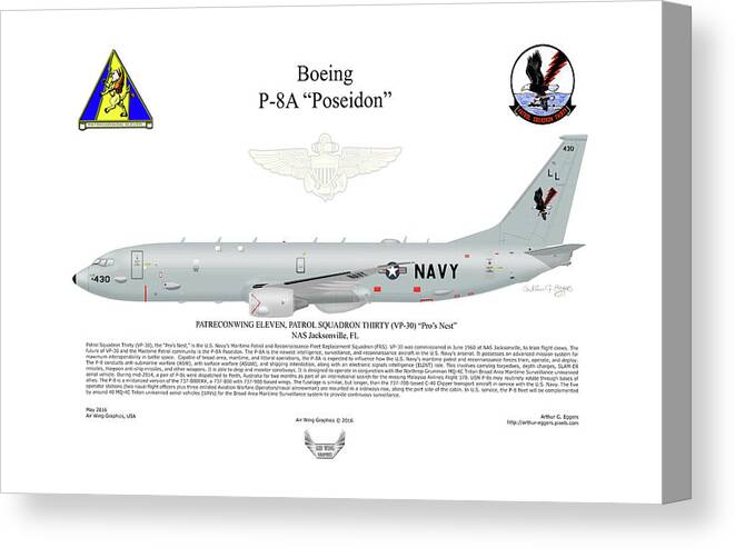 Boeing P 8a Poseidon Canvas Print