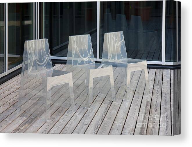 Row Of Modern Translucent Chairs Canvas Print Canvas Art By Jaak