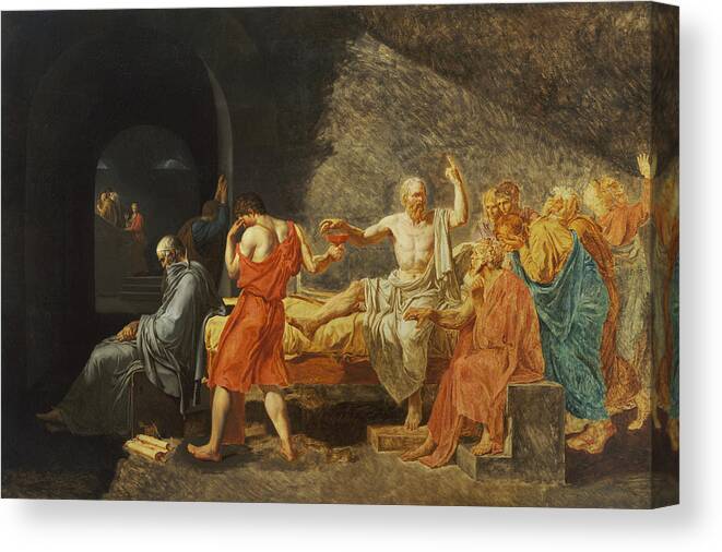 Jacques Louis David The Death of Socrates Giclee Paper Print Poster Reproduction
