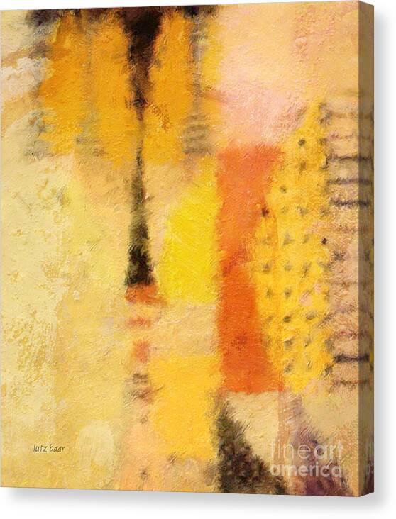 Abstract Painting Canvas Print featuring the painting Impression II #2 by Lutz Baar