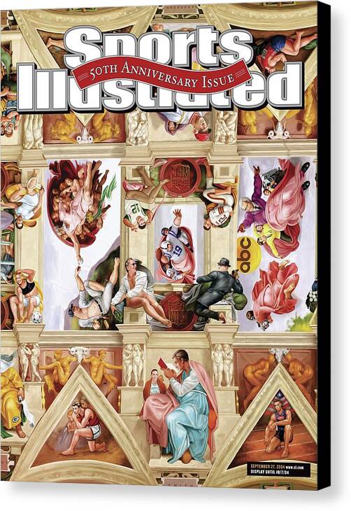 Event Canvas Print featuring the photograph The Sistine Chapel Of Sports, 50th Anniversary Issue Sports Illustrated Cover by Sports Illustrated