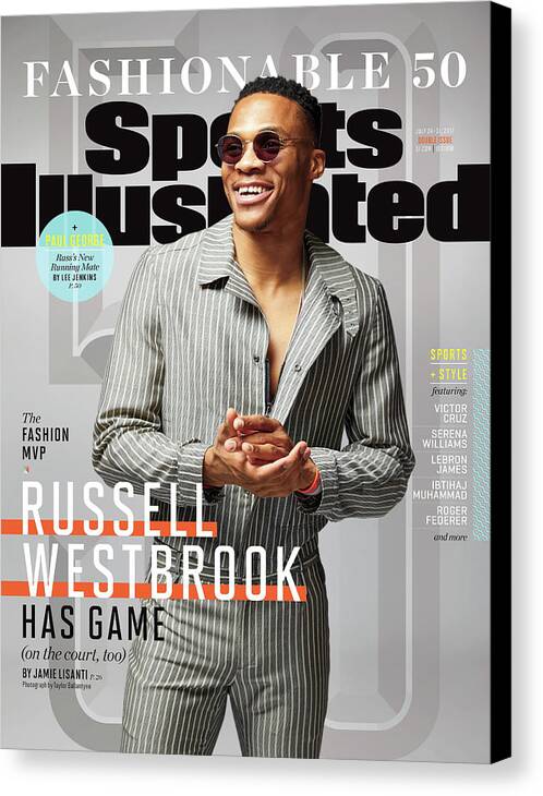 Magazine Cover Canvas Print featuring the photograph 2017 Fashionable 50 Issue Sports Illustrated Cover by Sports Illustrated
