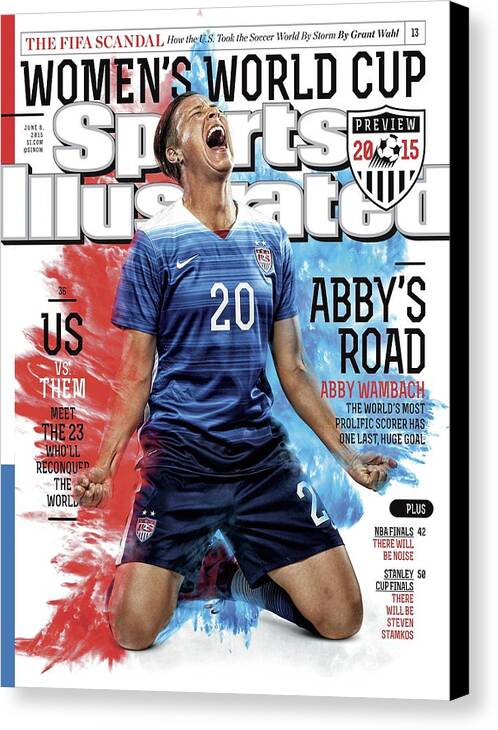 Magazine Cover Canvas Print featuring the photograph Abbys Road Us Vs. Them, Meet The 23 Wholl Reconquer The Sports Illustrated Cover by Sports Illustrated