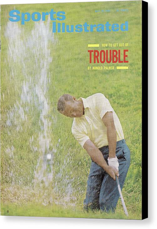 Magazine Cover Canvas Print featuring the photograph Arnold Palmer, Golf Sports Illustrated Cover by Sports Illustrated