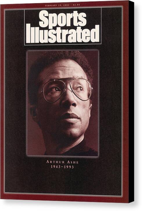 Magazine Cover Canvas Print featuring the photograph Arthur Ashe 1943-1993 Sports Illustrated Cover by Sports Illustrated
