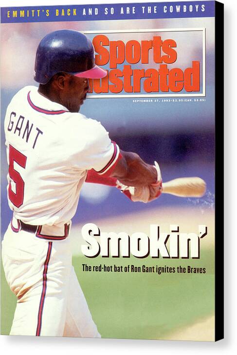 Atlanta Canvas Print featuring the photograph Atlanta Braves Ron Gant... Sports Illustrated Cover by Sports Illustrated