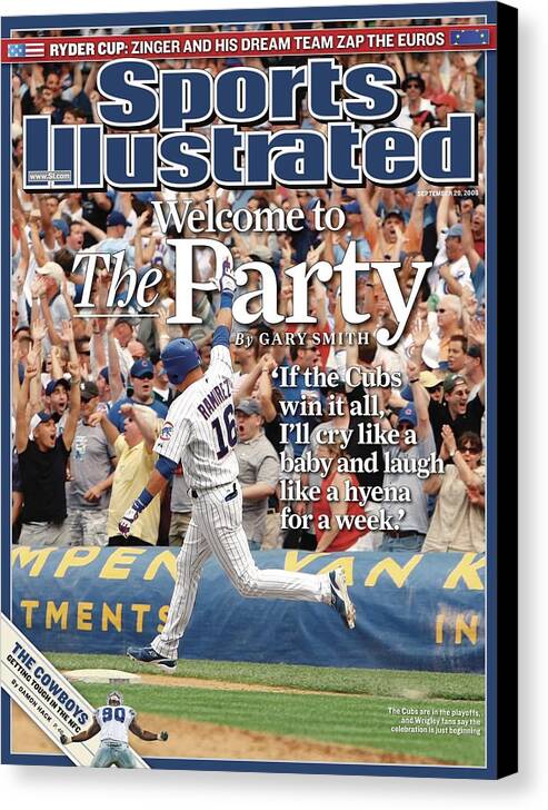 Magazine Cover Canvas Print featuring the photograph Chicago Cubs Aramis Ramirez... Sports Illustrated Cover by Sports Illustrated
