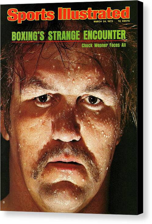 Magazine Cover Canvas Print featuring the photograph Chuck Wepner, Heavyweight Boxing Sports Illustrated Cover by Sports Illustrated