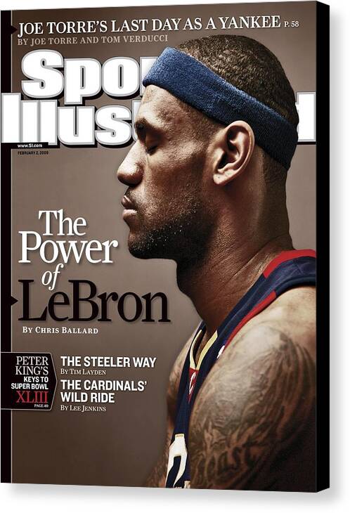 Nba Pro Basketball Canvas Print featuring the photograph Cleveland Cavaliers LeBron James Sports Illustrated Cover by Sports Illustrated