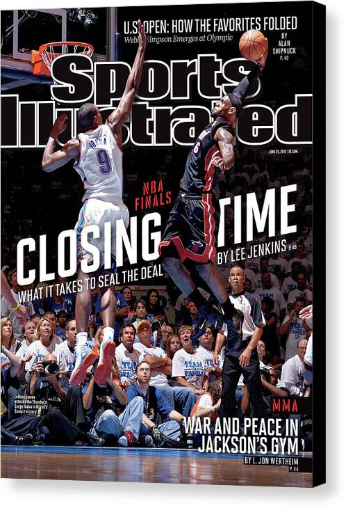 Playoffs Canvas Print featuring the photograph Closing Time What It Takes To Seal The Deal Sports Illustrated Cover by Sports Illustrated