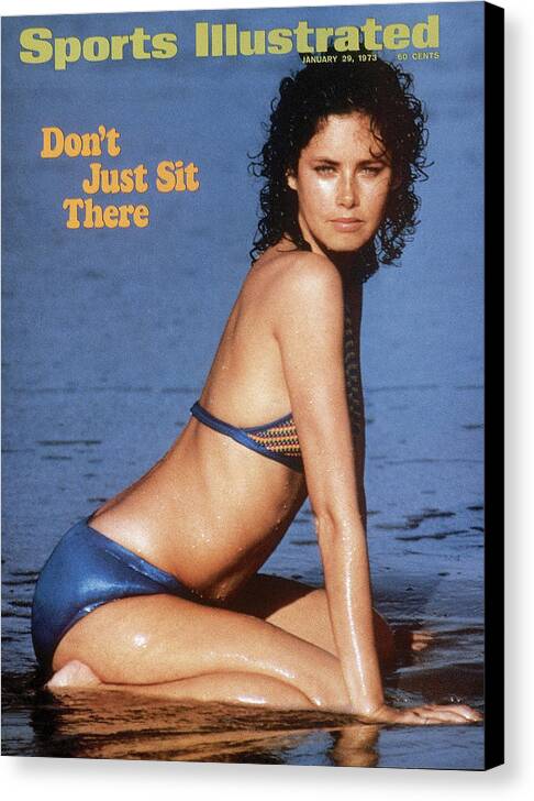 Dayle Haddon Canvas Print featuring the photograph Dayle Haddon Swimsuit 1973 Sports Illustrated Cover by Sports Illustrated