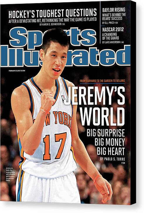 Magazine Cover Canvas Print featuring the photograph Jeremys World From Harvard To The Garden To Beijing Sports Illustrated Cover by Sports Illustrated