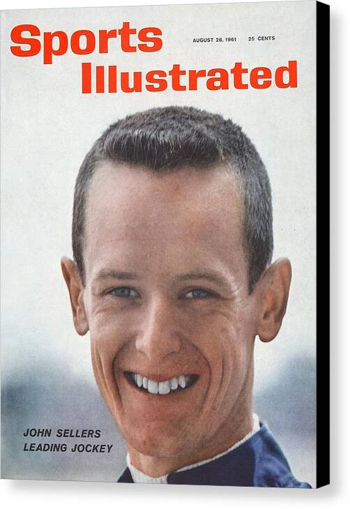 Horse Canvas Print featuring the photograph John Sellers, Horse Racing Jockey Sports Illustrated Cover by Sports Illustrated