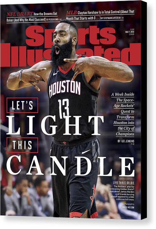 Magazine Cover Canvas Print featuring the photograph Lets Light This Candle Sports Illustrated Cover by Sports Illustrated