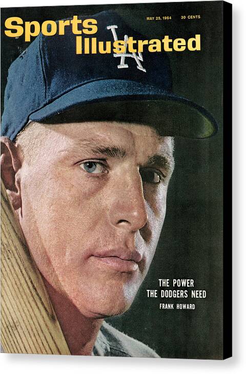 Magazine Cover Canvas Print featuring the photograph Los Angeles Dodgers Frank Howard Sports Illustrated Cover by Sports Illustrated