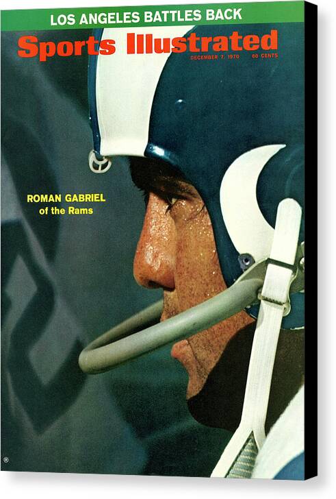 Atlanta Canvas Print featuring the photograph Los Angeles Rams Qb Roman Gabriel Sports Illustrated Cover by Sports Illustrated