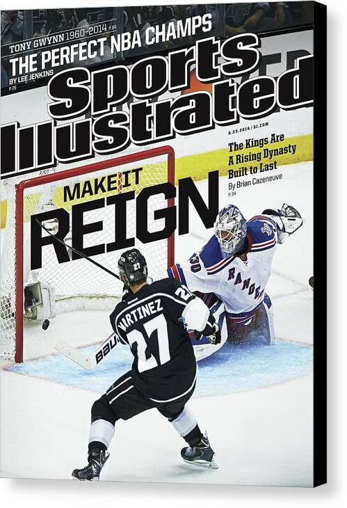 Magazine Cover Canvas Print featuring the photograph Make It Reign The Kings Are A Rising Dynasty Built To Last Sports Illustrated Cover by Sports Illustrated