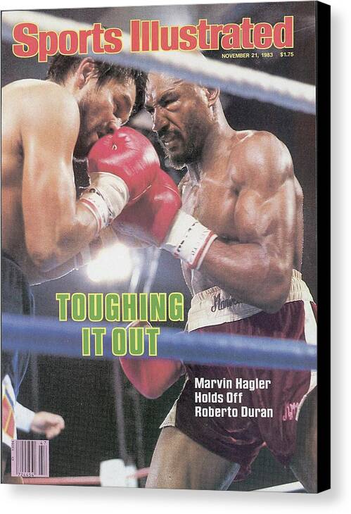 1980-1989 Canvas Print featuring the photograph Marvelous Marvin Hagler, 1983 Wbcwbaibf Middleweight Title Sports Illustrated Cover by Sports Illustrated