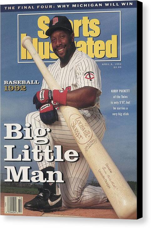 American League Baseball Canvas Print featuring the photograph Minnesota Twins Kirby Puckett Sports Illustrated Cover by Sports Illustrated