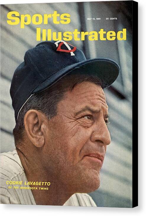 Magazine Cover Canvas Print featuring the photograph Minnesota Twins Manager Cookie Lavagetto Sports Illustrated Cover by Sports Illustrated