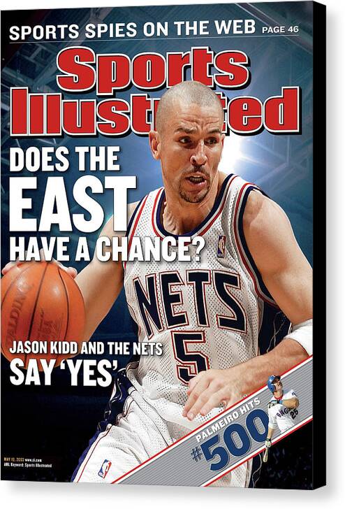 Magazine Cover Canvas Print featuring the photograph New Jersey Nets Jason Kidd, 2003 Nba Eastern Conference Sports Illustrated Cover by Sports Illustrated