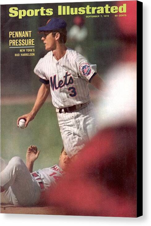 Magazine Cover Canvas Print featuring the photograph New York Mets Bud Harrelson... Sports Illustrated Cover by Sports Illustrated