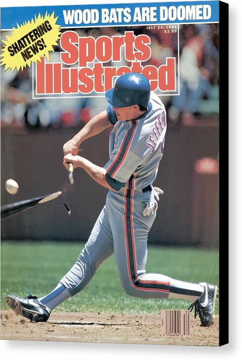Candlestick Park Canvas Print featuring the photograph New York Mets Gregg Jeffries... Sports Illustrated Cover by Sports Illustrated