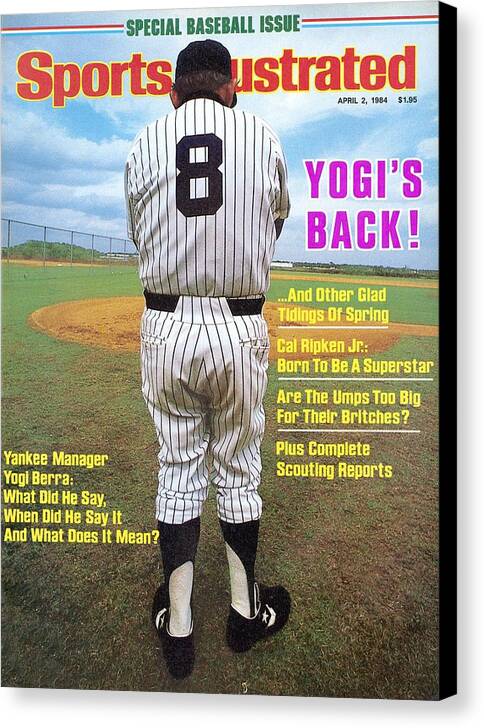 Magazine Cover Canvas Print featuring the photograph New York Yankees Manager Yogi Berra Sports Illustrated Cover by Sports Illustrated