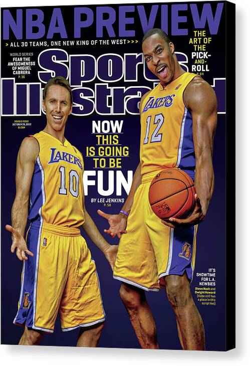 Point Guard Canvas Print featuring the photograph Now This Is Going To Be Fun 2012-13 Nba Basketball Preview Sports Illustrated Cover by Sports Illustrated