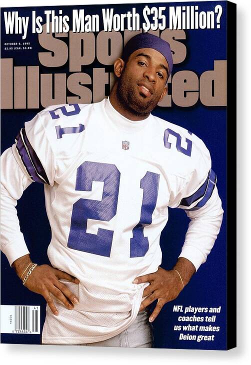Magazine Cover Canvas Print featuring the photograph October 9, 1995 Sports Illustrated Sports Illustrated Cover by Sports Illustrated