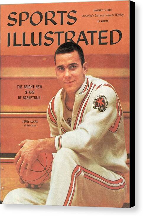 1950-1959 Canvas Print featuring the photograph Ohio State Jerry Lucas Sports Illustrated Cover by Sports Illustrated