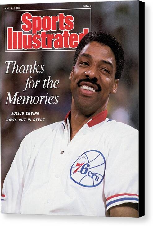 Philadelphia 76ers Sports Illustrated Autograph Replica Print Framed Julius Erving Dr J