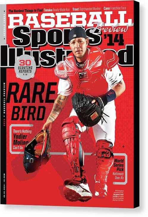 St. Louis Cardinals Canvas Print featuring the photograph Rare Bird 2014 Mlb Baseball Preview Issue Sports Illustrated Cover by Sports Illustrated