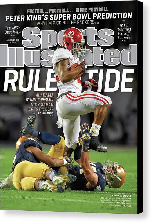 Miami Gardens Canvas Print featuring the photograph Rule Tide Alabama Dynasty Reborn Sports Illustrated Cover by Sports Illustrated