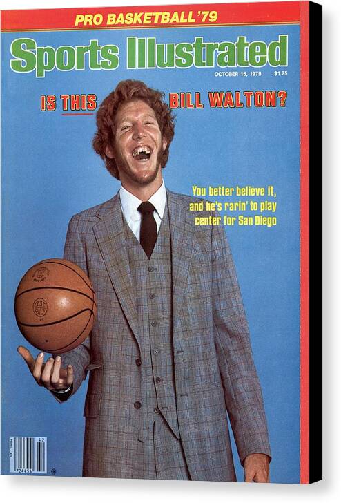 Nba Pro Basketball Canvas Print featuring the photograph San Diego Clippers Bill Walton Sports Illustrated Cover by Sports Illustrated