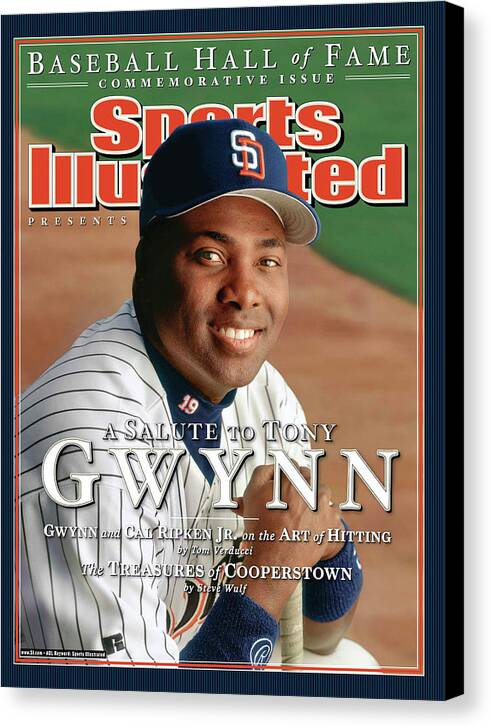 Peoria Sports Complex Canvas Print featuring the photograph San Diego Padres Tony Gwynn Sports Illustrated Cover by Sports Illustrated