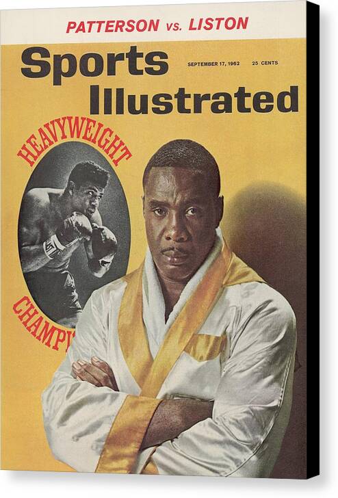 Magazine Cover Canvas Print featuring the photograph Sonny Liston, Heavyweight Boxing Sports Illustrated Cover by Sports Illustrated