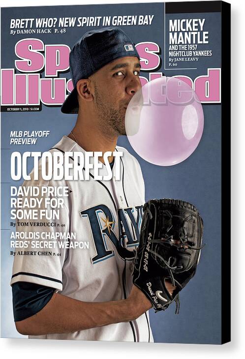 Magazine Cover Canvas Print featuring the photograph Tampa Bay Rays David Price Sports Illustrated Cover by Sports Illustrated