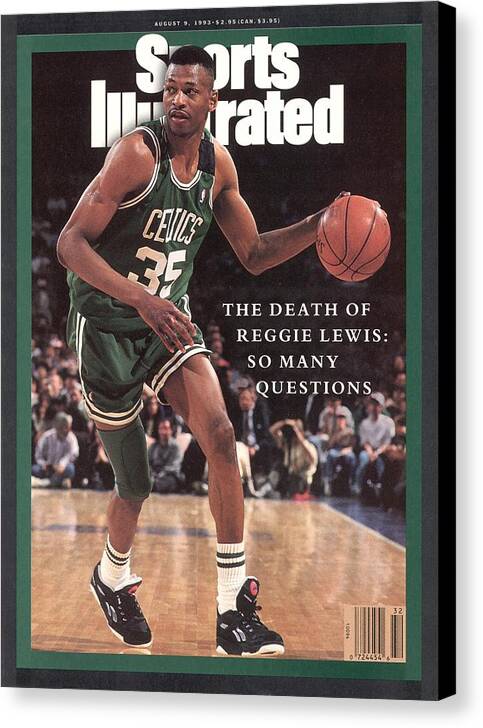 Magazine Cover Canvas Print featuring the photograph The Death Of Reggie Lewis So Many Questions Sports Illustrated Cover by Sports Illustrated