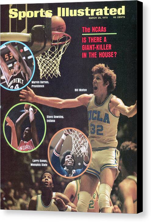 Magazine Cover Canvas Print featuring the photograph The Ncaas Is There A Giant-killer In The House Sports Illustrated Cover by Sports Illustrated