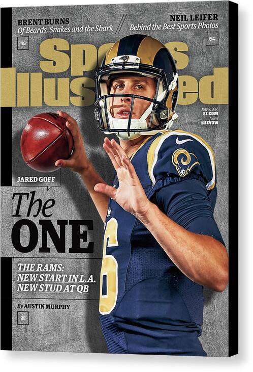 Magazine Cover Canvas Print featuring the photograph The One Jared Goff Sports Illustrated Cover by Sports Illustrated