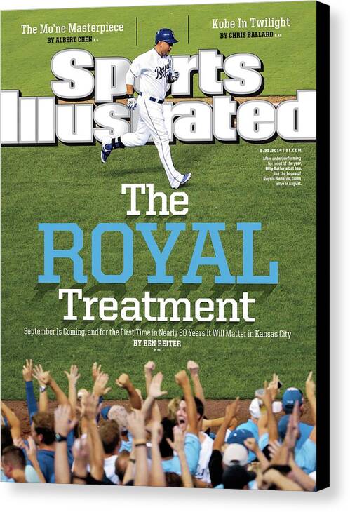 Magazine Cover Canvas Print featuring the photograph The Royal Treatment Sports Illustrated Cover by Sports Illustrated